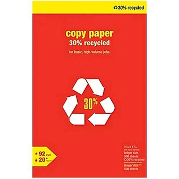 MyOfficeInnovations 30% Recycled 11x17 Paper 20 lbs 92 Bright 500/RM 580336