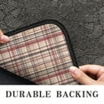 thumbnail image 6 of Beige Brown and Red Checkered Pattern Door Rugs,Washable Non Slip Door Mats Indoor,Decorative Door Mats,Entry Mat Indoor for Entrance,Bedroom,Kitchen,Bathroom,30"x17", 6 of 6