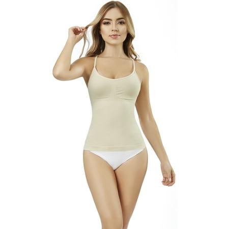 

Girdle Shapewear Bodysuit-Faja Colombiana Fresh and Light body briefer for women Camisole Seamless Blusa Camisole Back Crossed Straps Flattens Belly Fajas Colombianas para mujeres reductoras y moldea