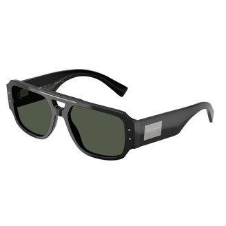 Men New Dolce & Gabbana Sunglasses Polarized Black Aviator Pilot Silver Metal main image 1