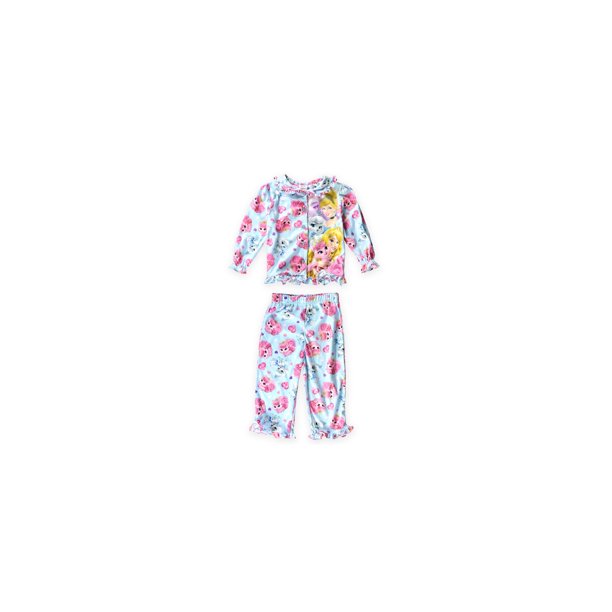 Pijama de princesas de Disney para niñas, azul, 2T Disney Conjunto de pijama