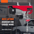 thumbnail image 5 of Electric Hoist 880lbs, 110V Wired Remote Lift - Garage Attic Warehouse - 20-40ft Height, 5 of 6