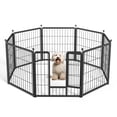 thumbnail image 1 of Parque infantil para perros Simple Deluxe, portátil para exteriores, 8 paneles, negro, 1 of 7