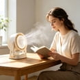 thumbnail image 6 of 100 Speeds Quiet Cooling Fan Dual Use Desktop and Wall Mounted Adjustable Mini Fan with High Air Circulation for Home Office Bedroom Dorm, 6 of 6