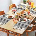 thumbnail image 2 of Vintage Nordic Jute Placemats Set of 4, 12x18 Inch Boho Chic Table Mats, Washable Ethnic Decor for Farmhouse or Retro Style Dining Setup, 2 of 6
