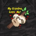 thumbnail image 4 of Inktastic My Grandma Loves Me Sloth Boys or Girls Baby Bodysuit, 4 of 5