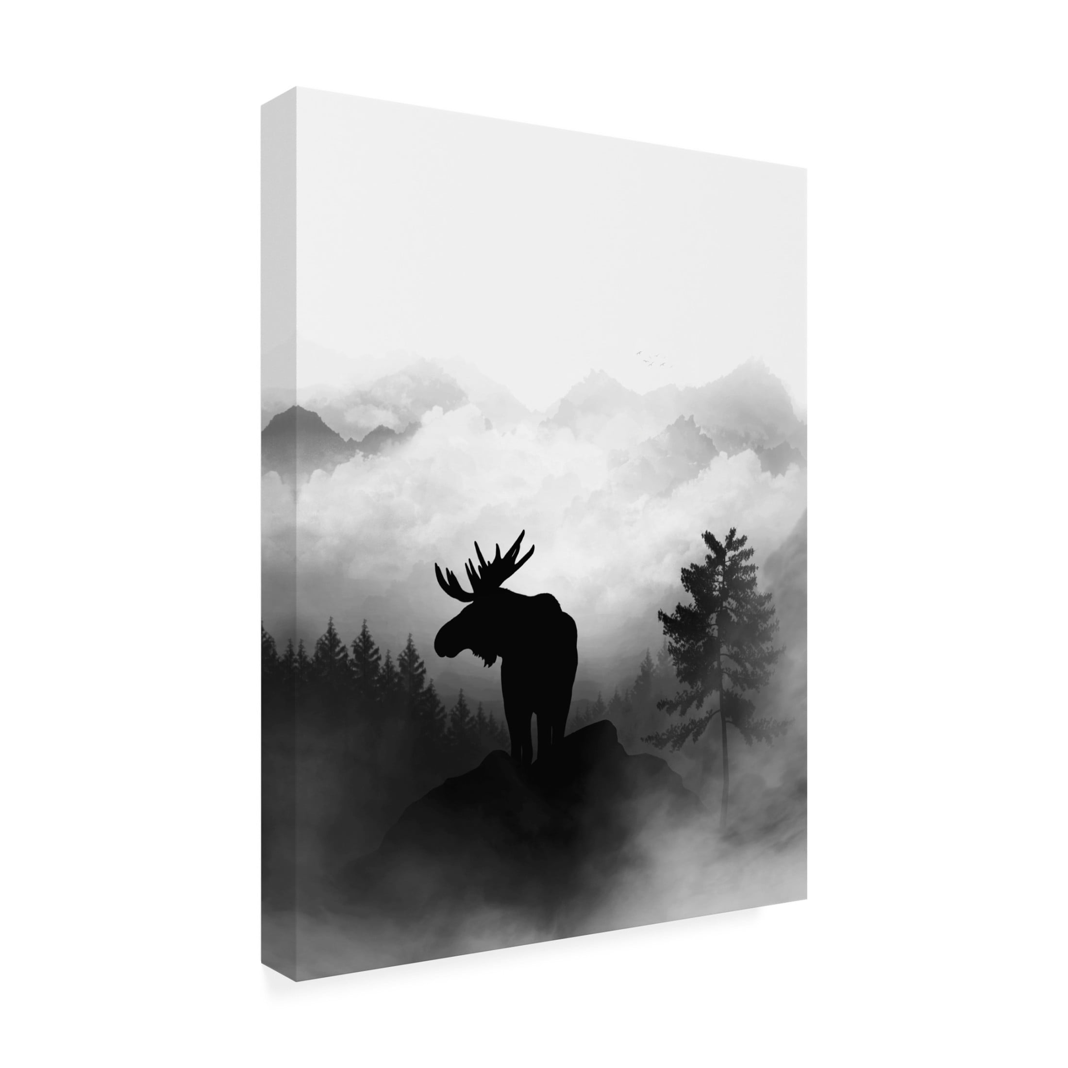 Trademark Fine Art Gabriella Roberg Moose Canvas Wall Art