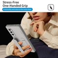 thumbnail image 4 of For Samsung Galaxy Z Fold3 5G Case with Tempered Glass Film Silicone Wristband Kickstand PC Phone Co, 4 of 5