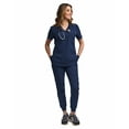 thumbnail image 6 of Green Town Scrubs for Women - Tuck-In V-Neck Scrub Top, Stretch Fabric, Lightweight, Easy Care, 6 of 7