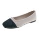 thumbnail image 1 of Zapatos Casuales Planos para las Mujeres Color-Bloque Dedo Redondo Boca Poco Profunda Deslizamiento en Zapatillas de Lienzo Primavera, Zapatos de Lienzo para las Mujeres, 1 of 4