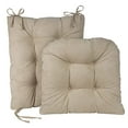thumbnail image 2 of Klear Vu Antidérapant Poignée Twillo Rembourré Chaise Berçante Ensemble de Coussin, Siège 17" x 17" et Dossier de Siège 21" x 17", 2 Pièces, Pierre 2 Comte, 2 of 15