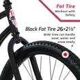 thumbnail image 4 of 26-Inch Step-Through Cruiser Bike, Tracer ACE, Matte Black, Coaster Brake, 4 of 10