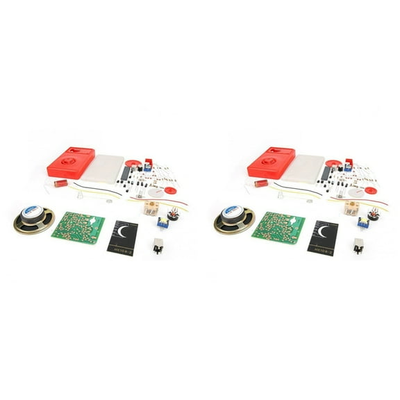 NEW 2 Set 7 Tube AM Radio Electronic DIY Kit Learning HX108-2 Without Battery