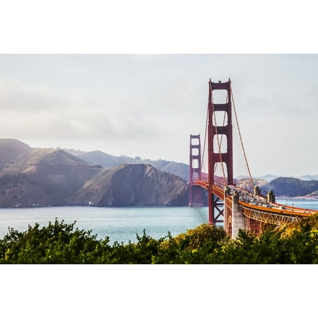 View of the Golden Gate Bridge from Fort Point San Francisco California United States of America Canvas Art - Leah Bignell  Design Pics (19 x (Best View Of Golden Gate Bridge)