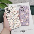 thumbnail image 4 of Funda De Teléfono De Flores De Conejo Creativa Para Xiaomi Redmi 12C 10A 10 10C 5G 4G 2022 Silicona Líquida Con Patrón Lateral, 4 of 4