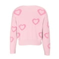 thumbnail image 5 of JFGHDG Women's Valentine's Day Knit Sweater Womens Cardigan Sweaters with Pockets Valentines Sweatshirts for Women Graphic Sweaters Valentine's Day Sweatshirts Sweater Women Plus Size Pink M, 5 of 8