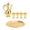Gold, variant on Yajisi Vintage Turkish Tea Set Exquisite Luxurious Metal Teapot Tea Tray and 4 Cups Set for Kitchen Decor, Gorgeous Embossed Craft Espresso Serving Set (Gold, 10.2x10.2x3.5 inches / 26x26x9 cm)