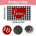 thumbnail image 3 of Valentines Day Decorations Valentine's Day Floor Mat Love Shaped Doormat Indoor Outdoor Entrance Bathroom Door Mat Valentine's Day Carpet 1 Carpet, 3 of 6