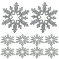 thumbnail image 3 of Raindrops 12Pcs Snowflake Table Placemats in Grey Felt for Christmas Party 3.9x3.9in, 3 of 8