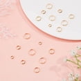 thumbnail image 4 of 60Pcs 4 Size Round Bead Frames 18K Gold Plated Circle Frame Connectors 6/8/10/12mm Round Ring Shaped Metal Links for Bracelet Jewelry Making, 4 of 9