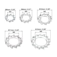 thumbnail image 2 of 700pack External Tooth Star Lock Washers Assortment Kit - Carbon Steel, 2 of 6