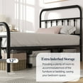 thumbnail image 6 of Walsunny Twin Size Metal Platform Bed Frame with Headboard and Footboard, No Box Spring Needed, Easy Assembly Anti-Slip Support, Storage Space Under the Bed, 6 of 7