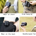thumbnail image 6 of Shirt Clip Fan,Mini Waist Fan,Portable Cooling Clip Fan,Rechargeable 3 Speeds Strong Airflow Wearable Personal Clip Fan for Outdoor Work, 6 of 6