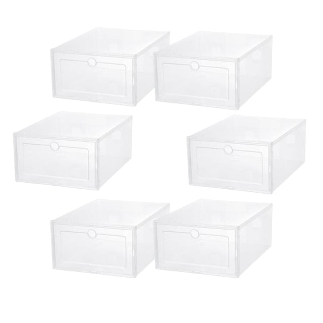 Inteprter Container Shoebox Stackable for Sandals Sorting & Shoe Boot Almacenamiento y organización del hogar