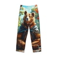 thumbnail image 6 of Daiia Maple Meditating Bear Men's Sleep Pant with Pockets and Drawstring,Pajama Pants-Large, 6 of 9