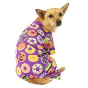 Way To Celebrate Dog Pajama, Purple Donut, (XXS)
