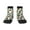 2 Black-1, variant on Cactuses Pattern Quarter Crew Socks,Toe Seamed Ankle Socks,Cotton Cushioned Breathable Athletic Crew Sports Socks