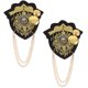 thumbnail image 1 of unbranded 1Par Epaulettes Vintage Para Estilo Retro Con Único Y, 1 of 6