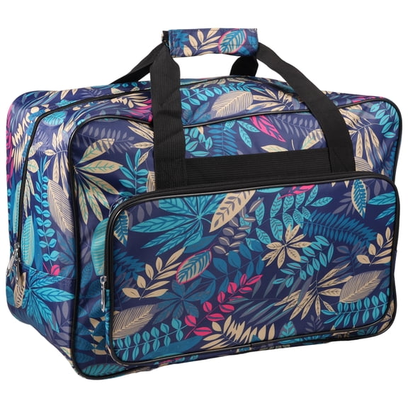 Oxford Cloth Sewing Machine Storage Tote Bag Large Capacity Sewing Machine Carrying Case with Full Width Smooth Zip for Craft