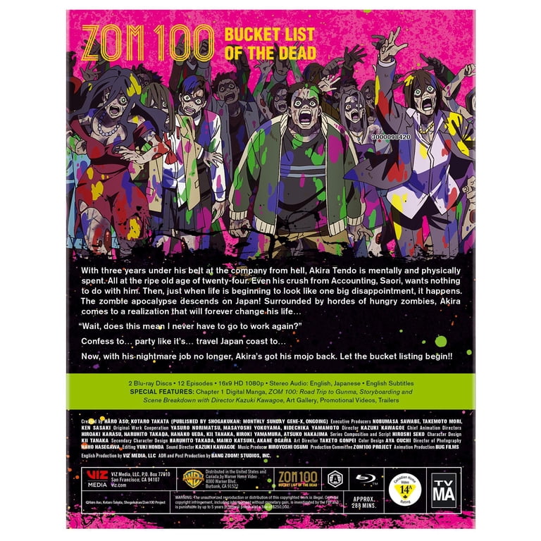 ZOM 100 Bucket List of the Dead - Season 1 Blu-ray, Action, VIZ