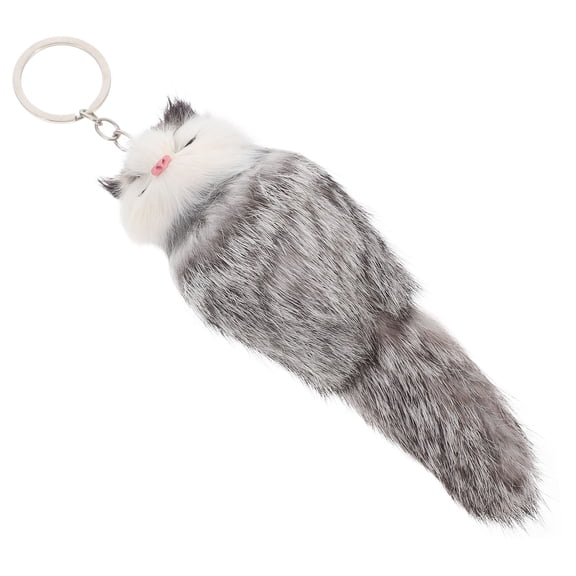 ETEREAUTY 1Pack Fuzzy Keychain Key Pendant Fashionable Keychain for Daily Use and Giving