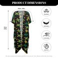thumbnail image 6 of HELLHERO High Quality Fabrics Bathing Suit Cover Up for Beach Hand Feel and Drape Lightweight Jamaica Flag Pattern, 6 of 6