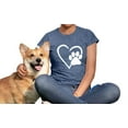 thumbnail image 2 of Paw Love T Shirt Dog Lover Shirts for Women Paw Print Heart Tee Shirt Cute Dog Mom Short Sleeve Tees Love Dogs Tee Tops, 2 of 2