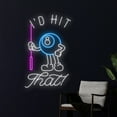 thumbnail image 2 of Handmadetneonsign I'd Hit That 8 Ball Billiards Led Sign, Billiard Neon Sign, Billiards Pool Hall, 2 of 5