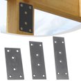 thumbnail image 4 of 10Pcs Flat Brackets For Wood Fixing 100*50MM Flat Joining Plates Bracket Heavy Duty Stainless Steel Mending Plates For Connector, 4 of 6