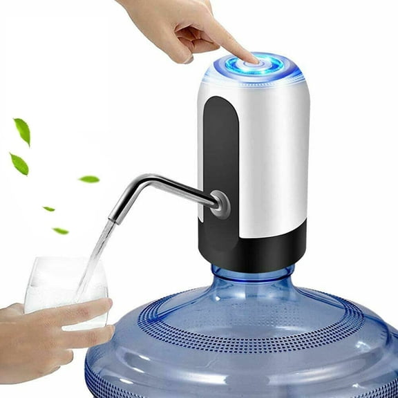 Electric Automatic Water Bottle Dispenser, USB Rechargeable Drinking Water Pump, 5 Gallon Water Jug Pump, Portable for 2-5 Gallon Bottles, for Home Office Travel