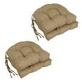 thumbnail image 2 of Blazing Needles 16-inch Premium Olefin Tufted Outdoor Chair Cushions (Set of 4), 2 of 3