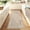 Camel, variant on GlowSol 2x6 Washable Border Runner Rug, Soft Low Pile Non-Slip Area Rug for Hallway Entryway Kitchen Bedroom Living Room, Brown