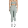 thumbnail image 5 of YITTY Active Women's UltraLuxe High-Waist Pocket Legging, Athleisure, 4-Way-Stretch, Sage Grey, M, Regular | 27" Inseam, 5 of 8