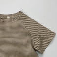 thumbnail image 4 of Zpanxa T-Shirts pour Garçons Couleur Unie Été Mince Manches Courtes Décontracté Col Rond Haut en Coton 5 Ans, 4 of 5