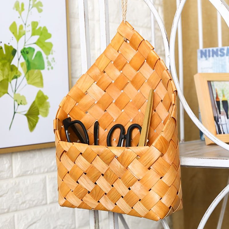 Yardwe Grand Panier De Rangement Tissé Panier De Pique- Rustique D'extérieur Avec Couvercle À Portable