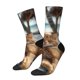 thumbnail image 1 of Balery Relaxing Cat With Orange Juice Calcetas Largas con Estampado para Hombre y Mujer – Suaves y Transpirables, Talla Única (US 5-11), 1 of 6