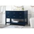 thumbnail image 2 of Elegant Decor Sinclaire 48" Aluminum Alloy & MDF Single Bathroom Vanity in Blue, 2 of 8