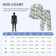 thumbnail image 4 of Balery Cute Cartoon Owls 3 Pijama para Hombre de Dos Piezas con Manga Larga, Conjunto de Dormir y Descanso Suave con Bolsillos-X-Large, 4 of 7