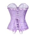 thumbnail image 4 of yunLCZ Womens Waist Trainer Corset Multicolor Lace Corset Top Chest Holding Waist Tight Corset Belly Cosing Rubber Bone Bottoming Body Shaping Clothes, 4 of 4