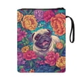 thumbnail image 2 of HELLHERO 1 pc Book Sleeve Protector Pouch with Lightweight Classic Reusable with Book Protection for Women Book Organzoer Holder Pug Peonies, 2 of 8